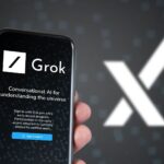 Grok AI sur un smartphone
