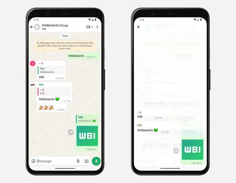 Les captures d’écran révélées par WABetaInfo pour la prochaine mise à jour de WhatsApp