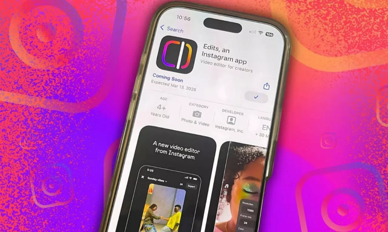 L'application de montage vidéo 'Edits' d'Instagram propose des outils d'édition intuitifs.