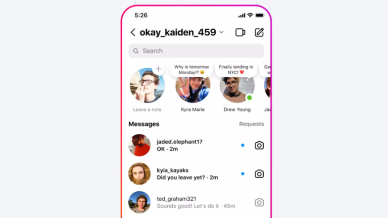 Les Notes personnalisées de Instagram auront des couleurs et emojis pour une identité visuelle unique.