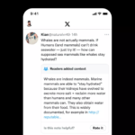 Écran affichant les Community Notes de X.